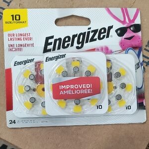 Energizer Hearing Aid Batteries - Yellow